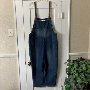 Hipster Row Baggy Overalls